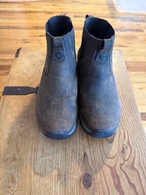 Merrell Brown Waterproof Work & Snow Boot Slip Ons